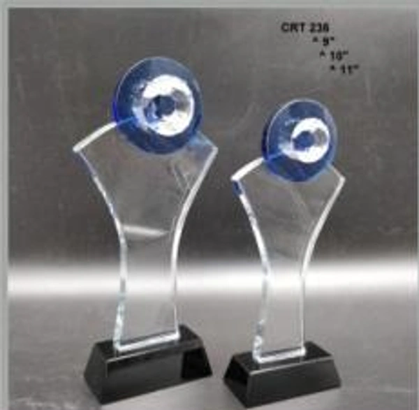 Crystal Awards and Trophies - 9 / 10 / 11 Inches, Bangalore 24 hrs up to 72 hours / Other Cities 4 to 7 days.